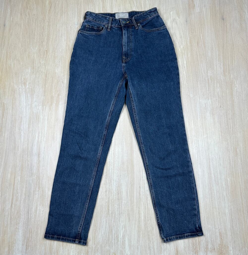 Everlane The Curvy Cheeky High Rise Straight Leg Casual Everyday Denim Jean 27